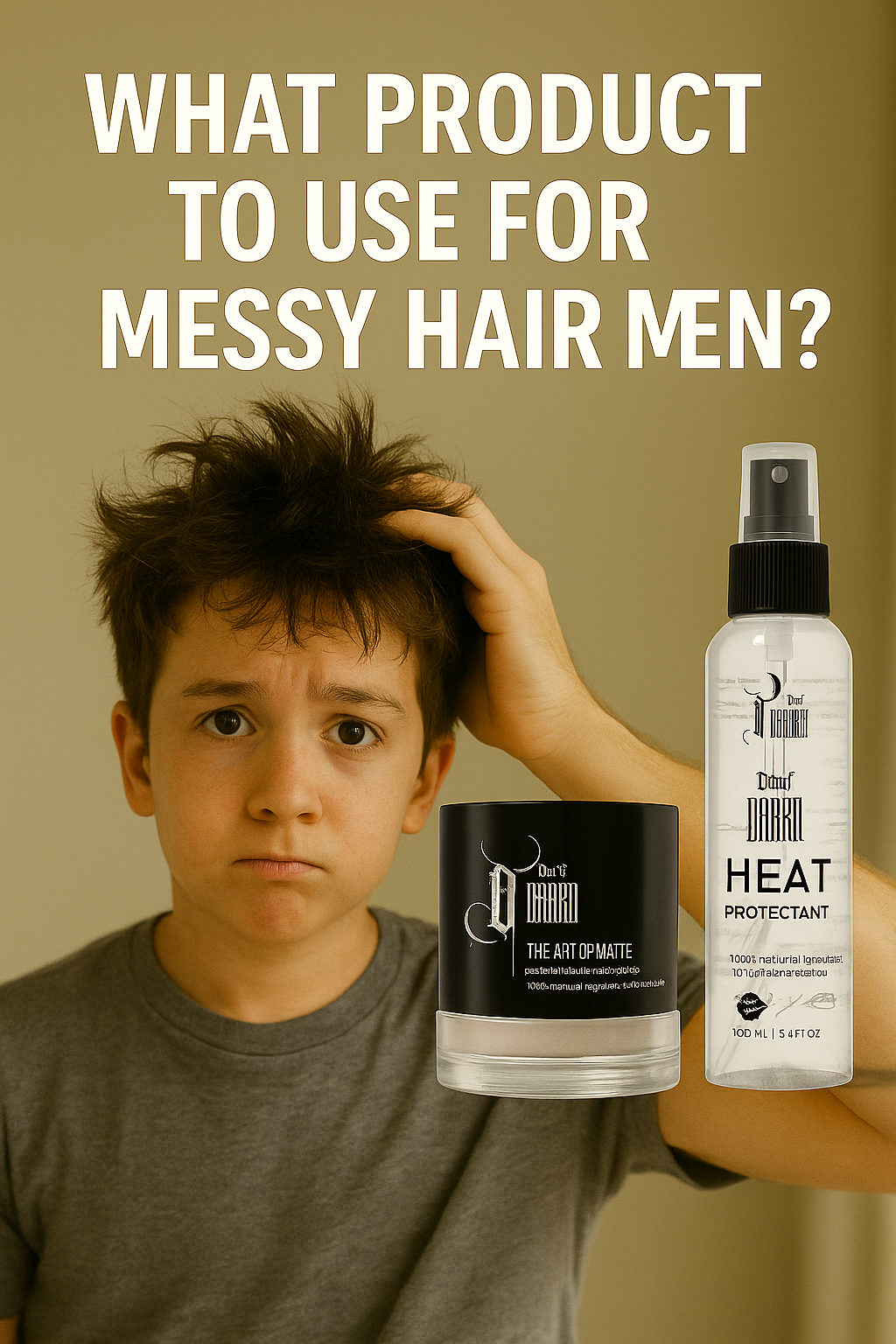 what product to use for messy hair men