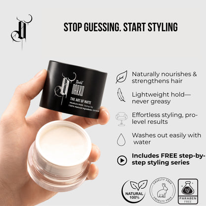 The Art of Matte Styling Clay "This clay changed everything." - Theo M.
